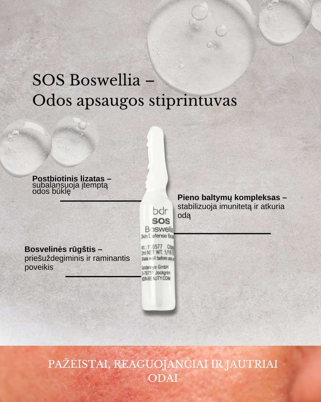 BDR SOS ampulės